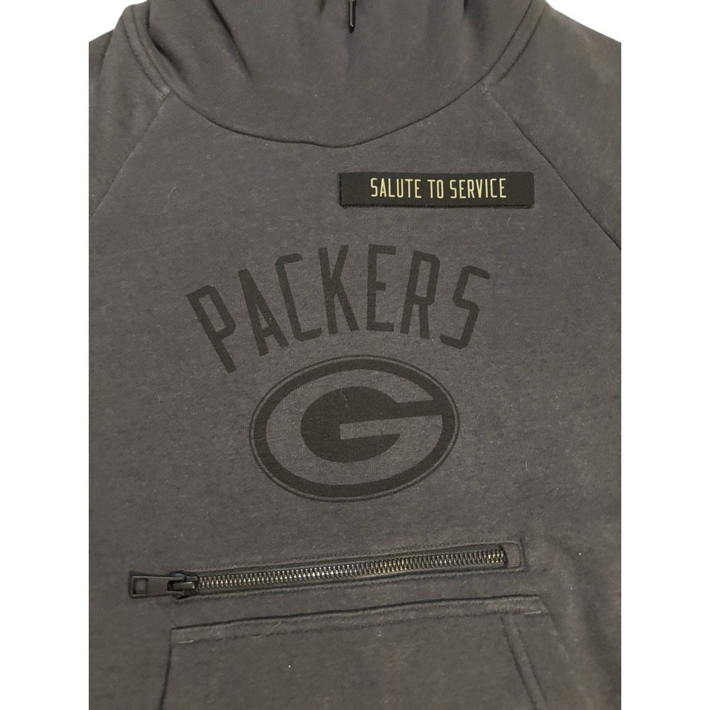 Nike Green Bay Packers Salute To Service Funnel Neck  Sweatshirt‎ Women's XS - Picture 2 of 13